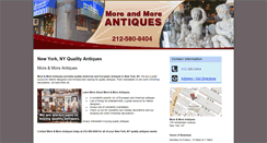 Desktop Screenshot of moreandmoreantiquesnyc.com